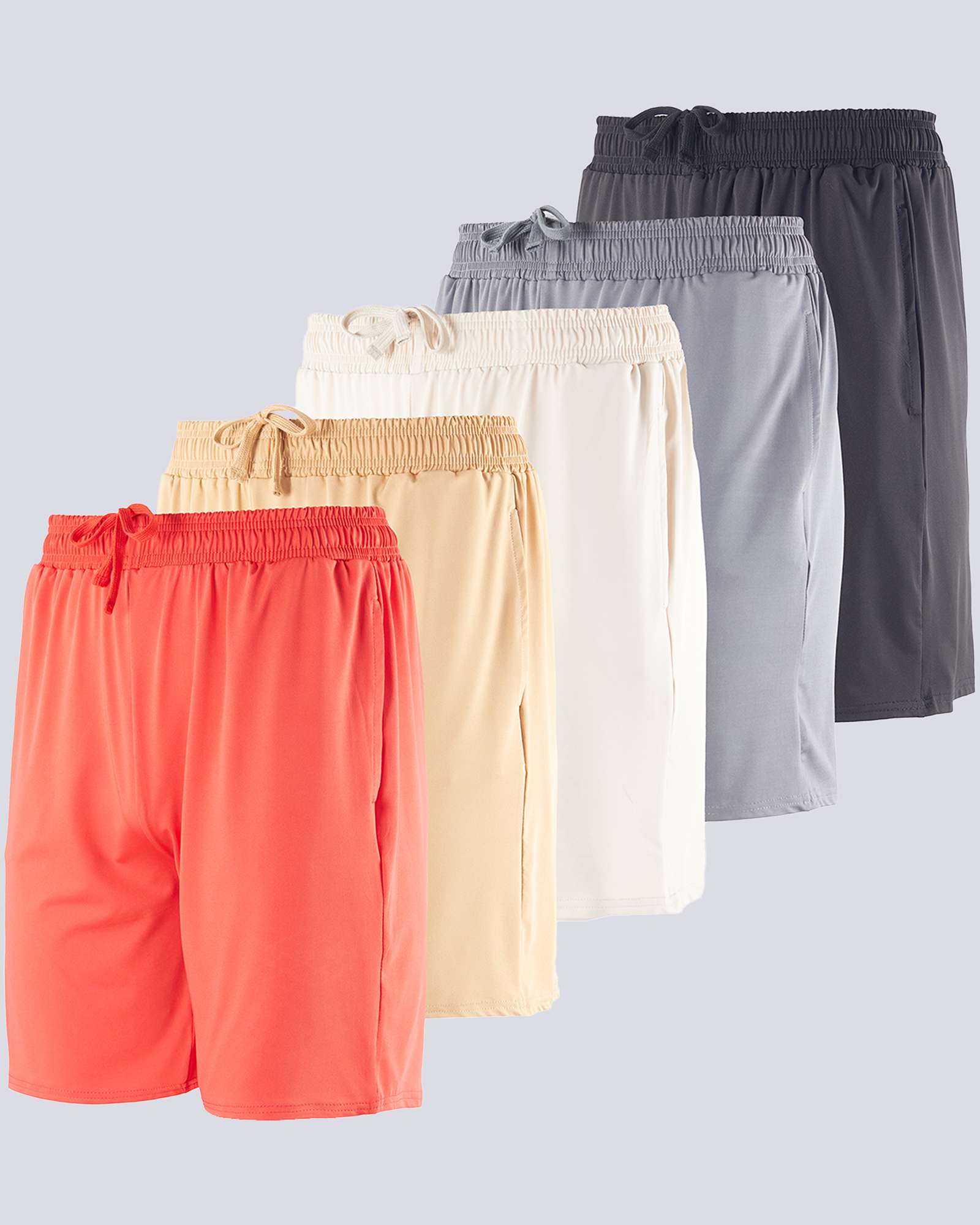 5 Pack: Men's Dry-Fit 7" Workout Shorts (Available in Big & Tall)
