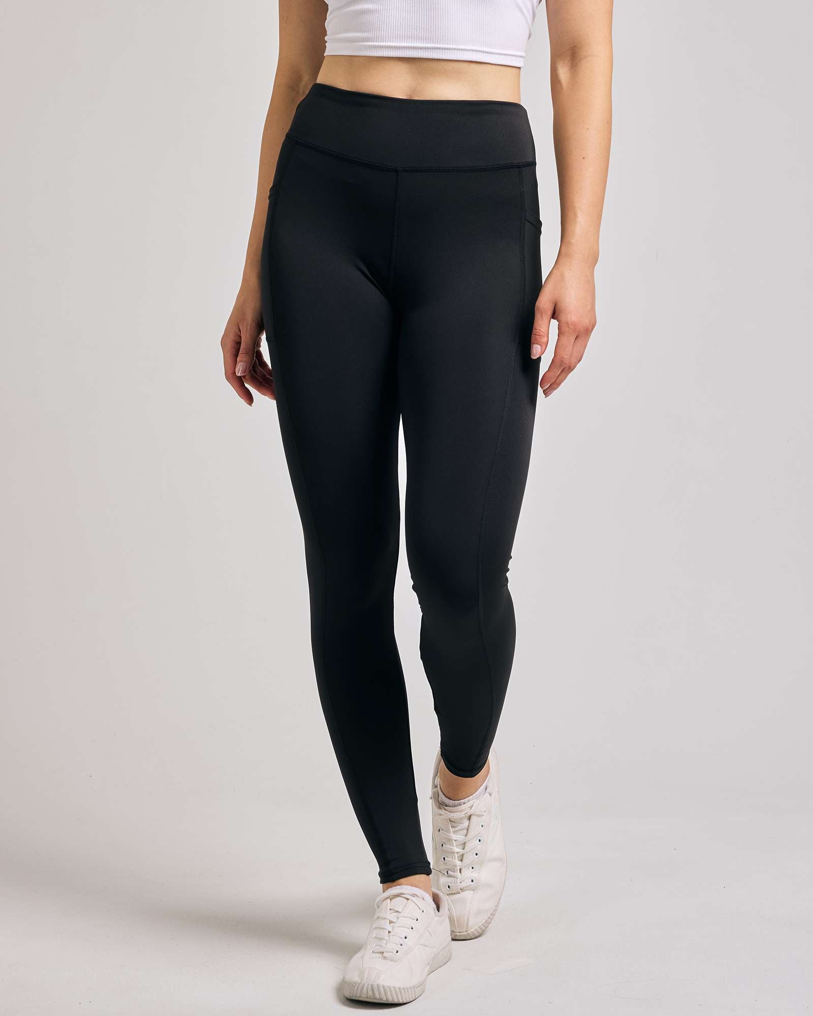 4 Pack: Women's Full Length Fitted Athletic Yoga Performance Leggings with Pockets