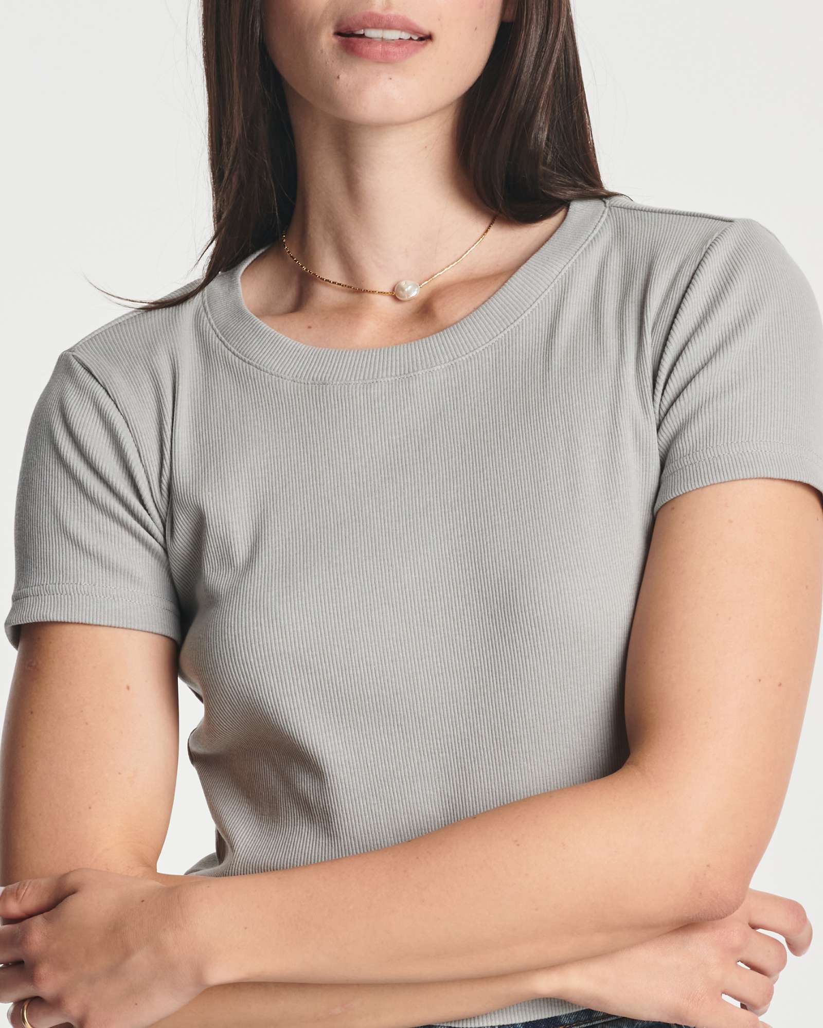 4 Pack: Women's Short Sleeve Ribbed Knit Crop Top