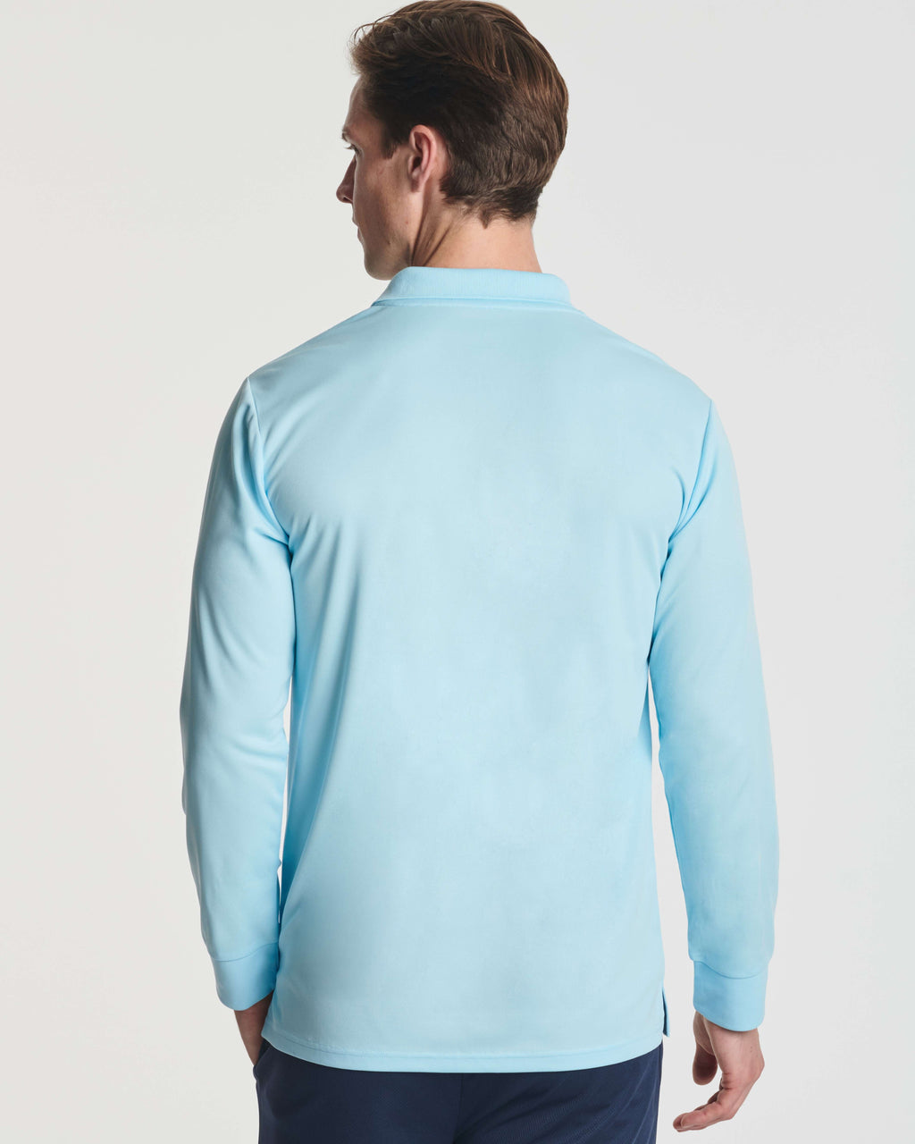 3 Pack: Men's Dry Fit Long-Sleeve Polo Shirt (Available in Big & Tall)