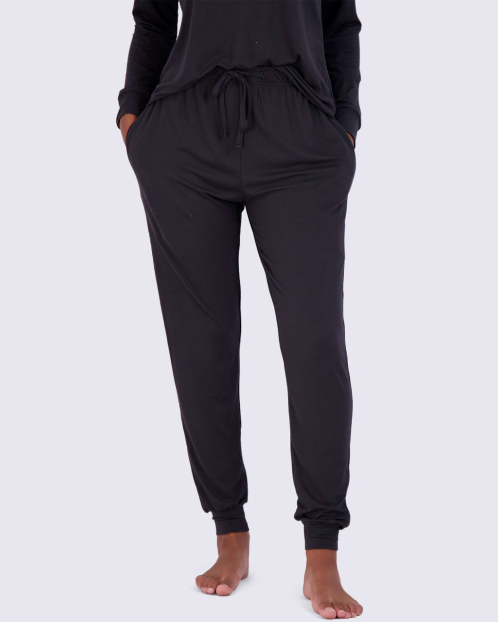 4 Piece: Womens Long Sleeve Henley & Jogger Lounge Pajama Set