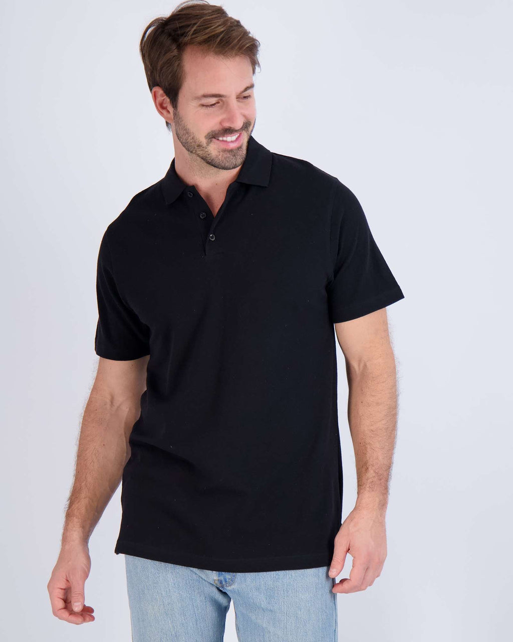 3 Pack: Mens Cotton Pique Short Sleeve Polo Shirt