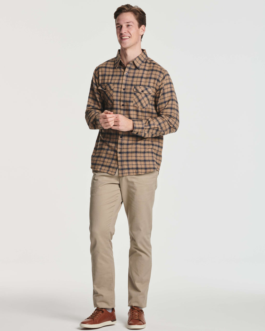 3 Pack: Men's Long-Sleeve Flannel Shirt