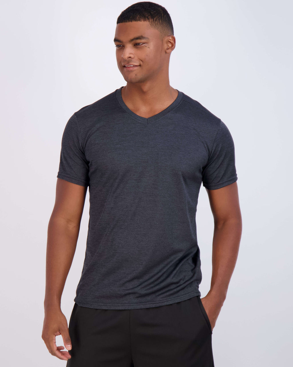 5 Pack: Mens V-Neck Mesh Active Short Sleeve T-Shirt (Available in Big & Tall)