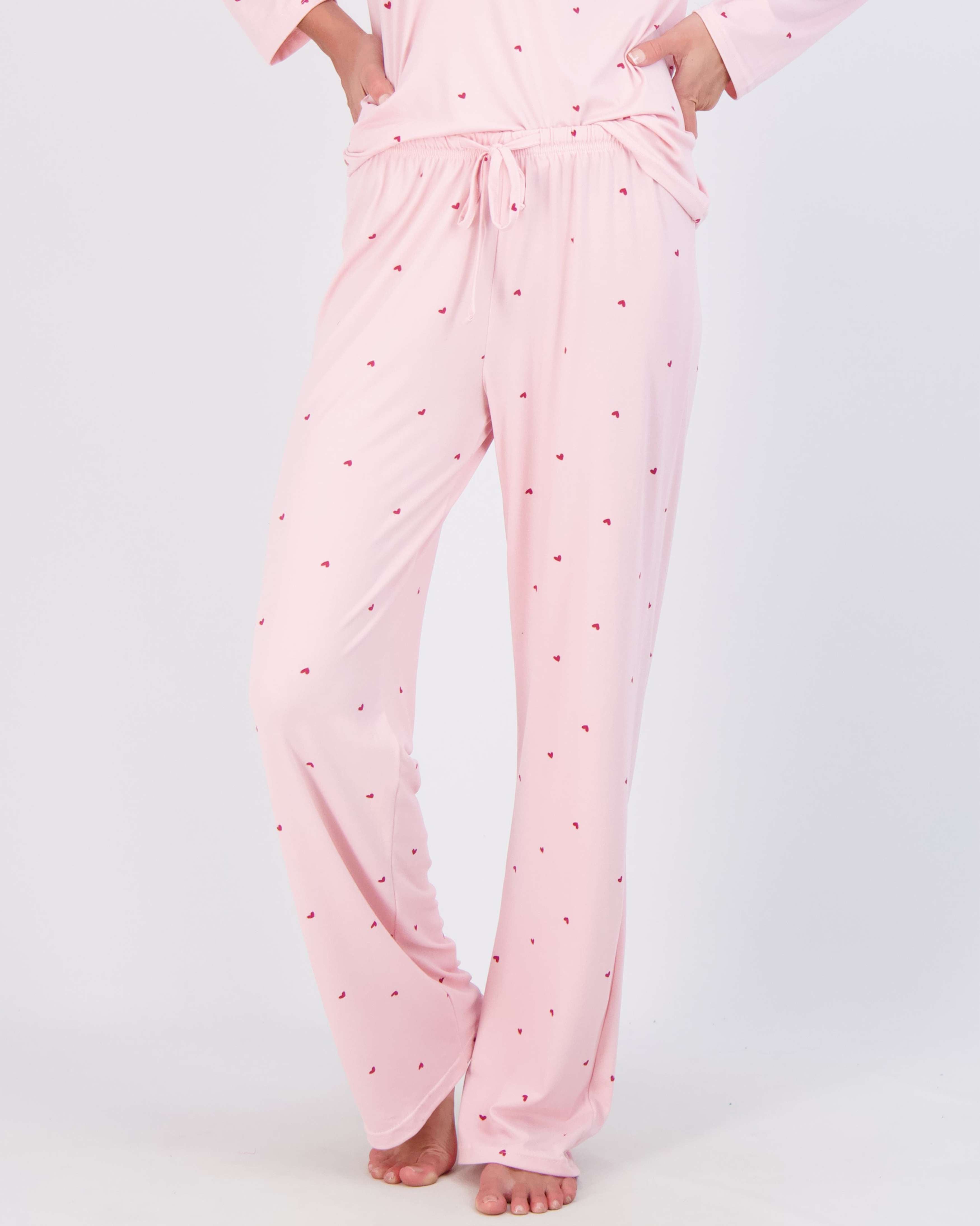 2 Pack: Women’s Pajama Set Super-Soft Long Sleeve Top With Pants