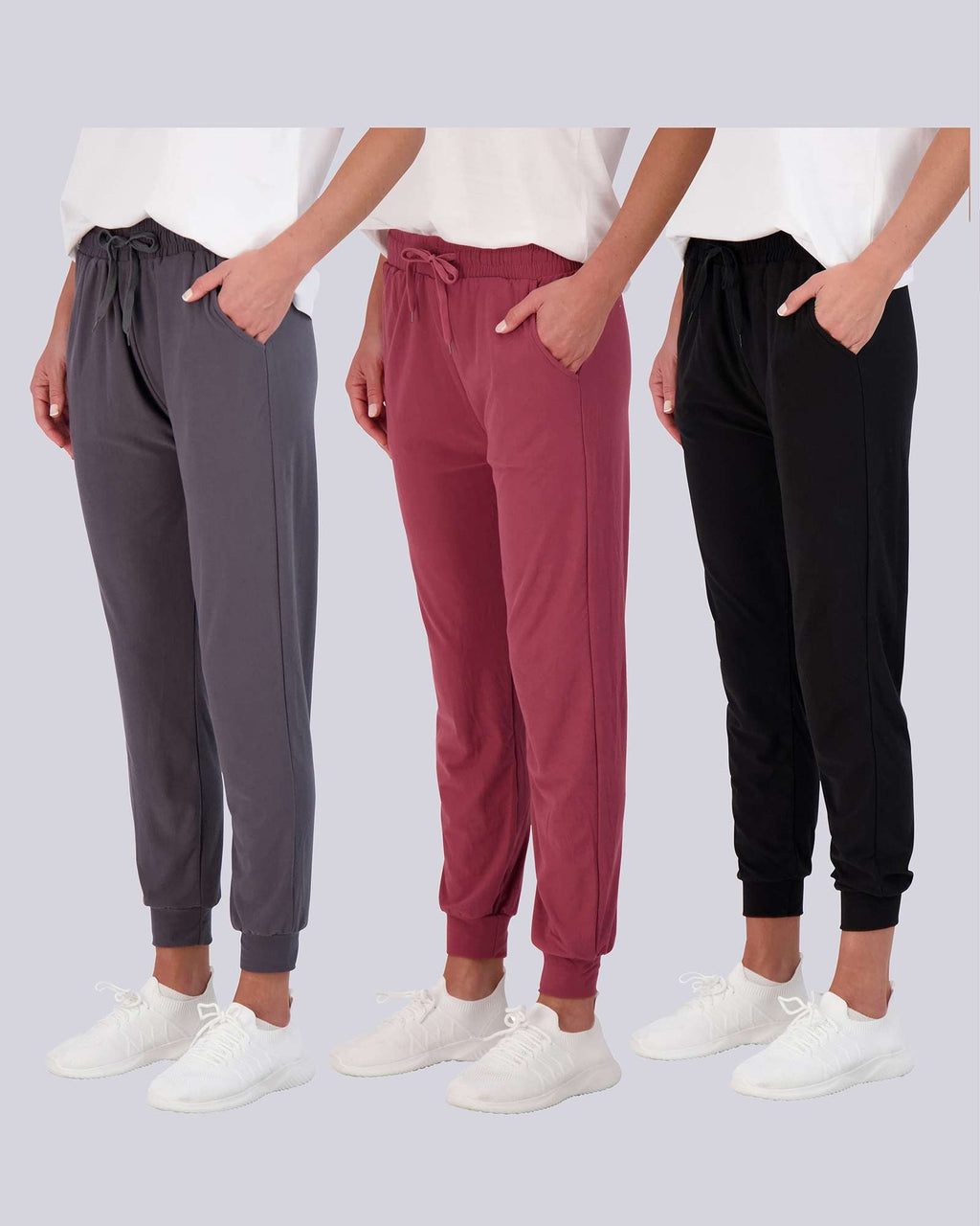 3 Pack: Womens Ultra-Soft Lounge Joggers
