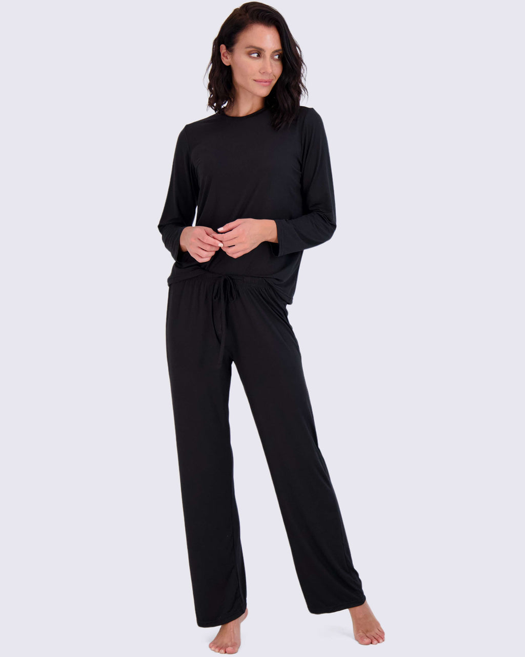 2 Pack: Women’s Pajama Set Super-Soft Long Sleeve Top With Pants
