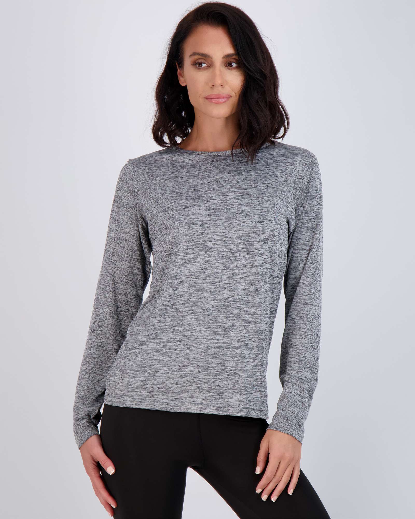 4 Pack: Womens Dry-Fit Active Long-Sleeve T-Shirt