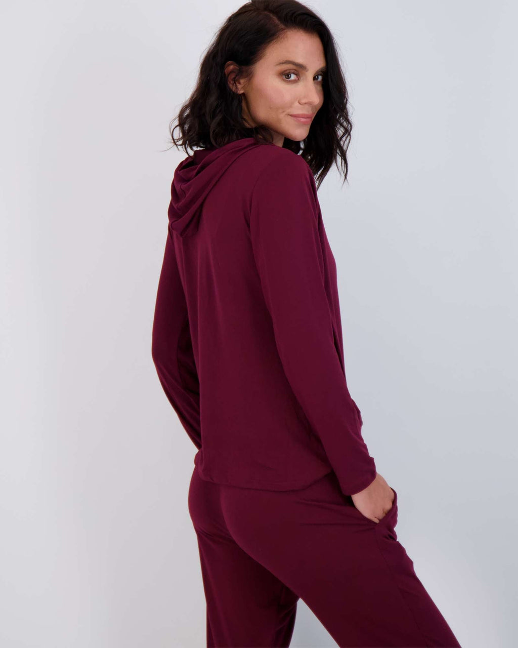 4 Piece: Womens Long Sleeve Henley & Jogger Lounge Pajama Set
