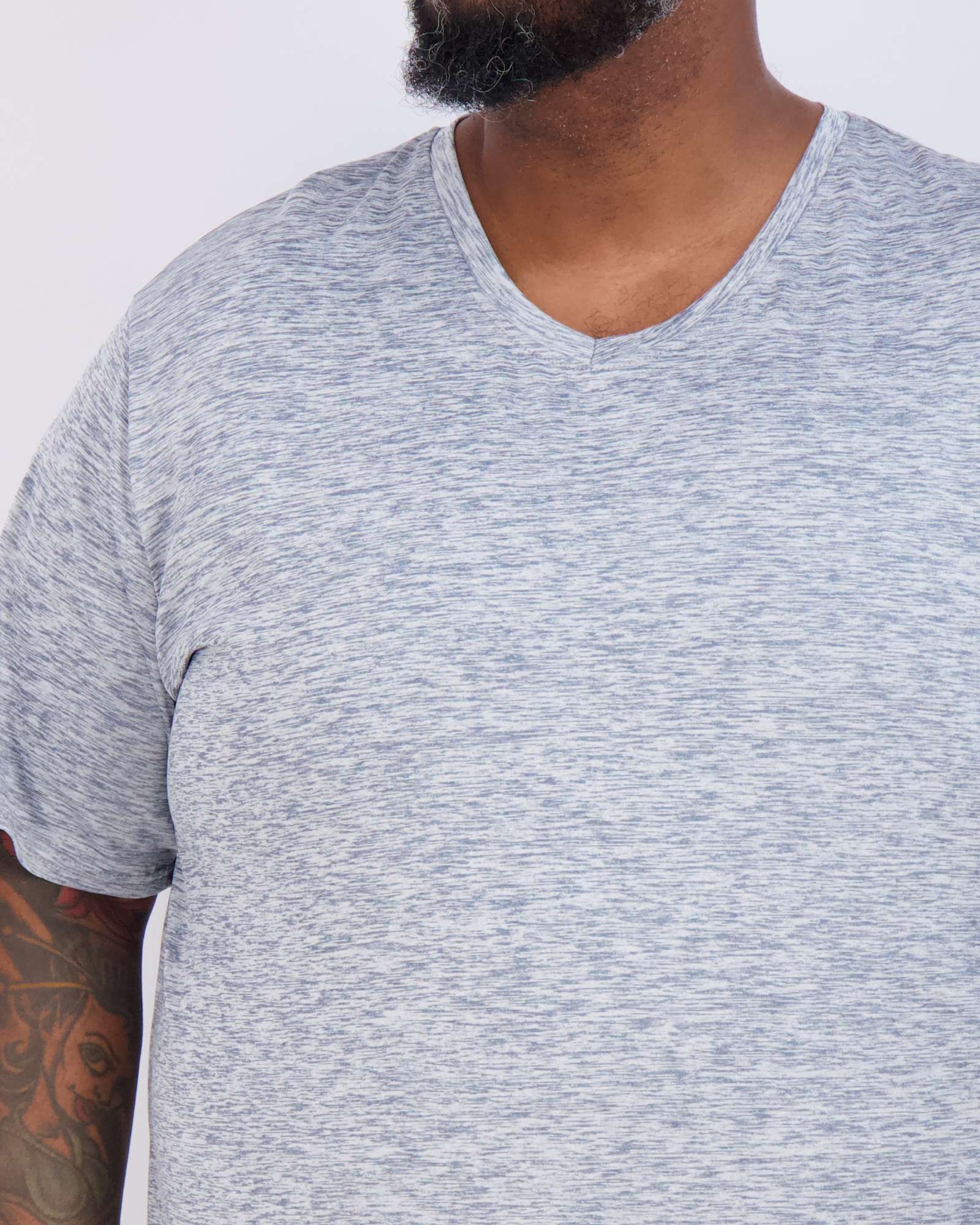 3 Pack: Men's Big & Tall V-Neck Short-Sleeve Dry-Fit T-Shirt