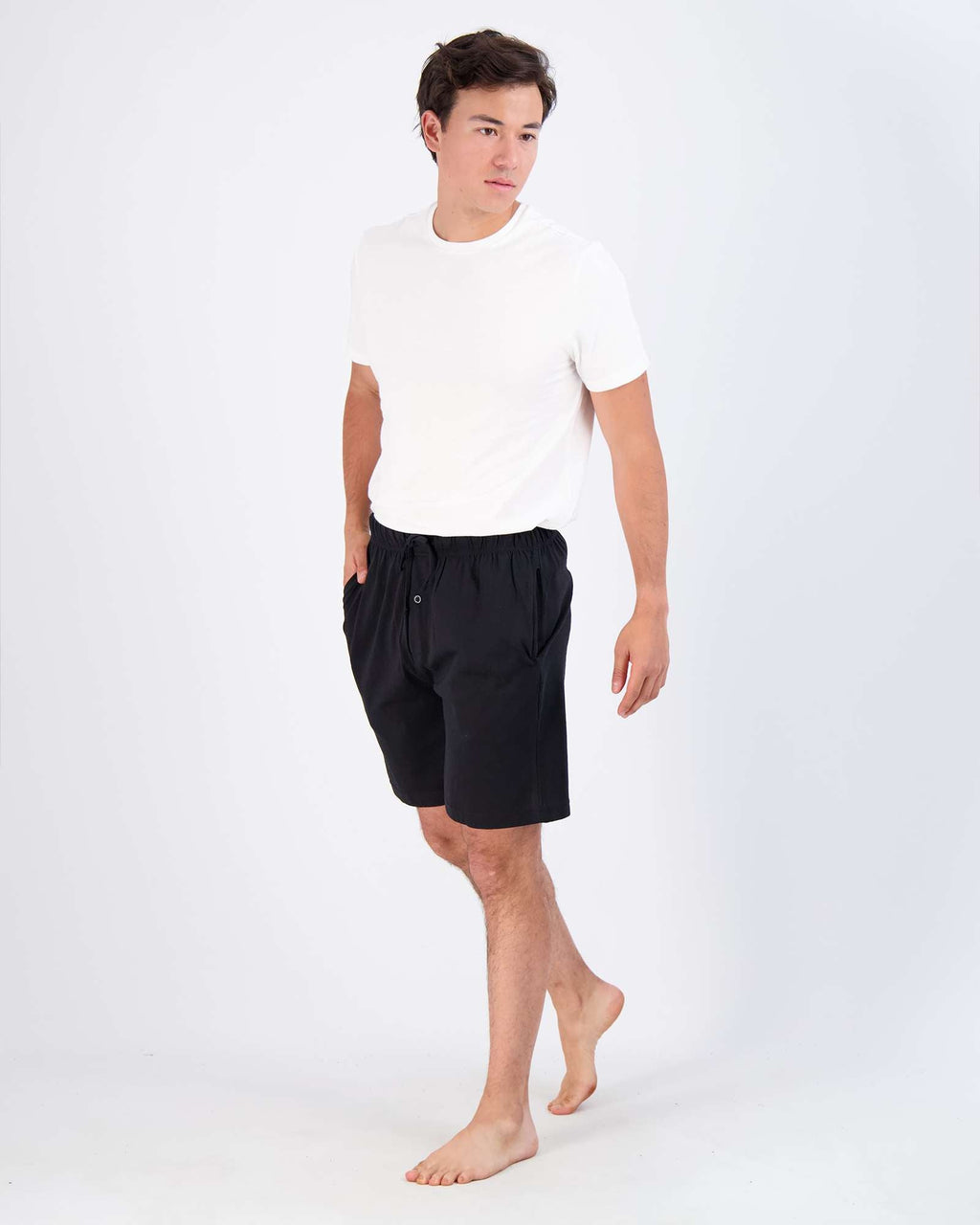 3 Pack:Mens Cotton Sleep Pajama Lounge Shorts