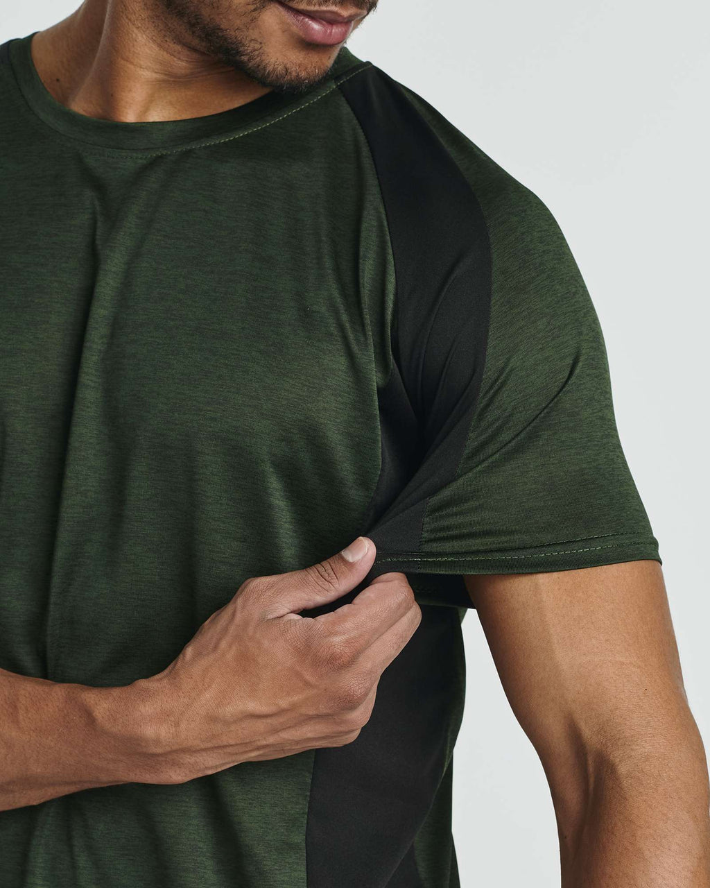 5 Pack: Mens Dry-Fit Active Crew Neck T-Shirt