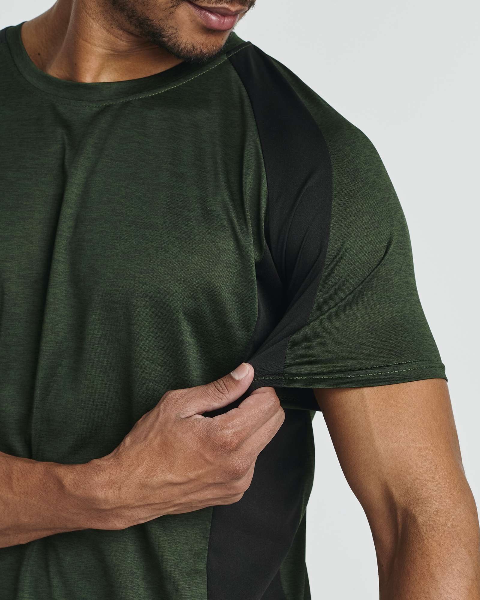 5 Pack: Mens Dry-Fit Active Crew Neck T-Shirt