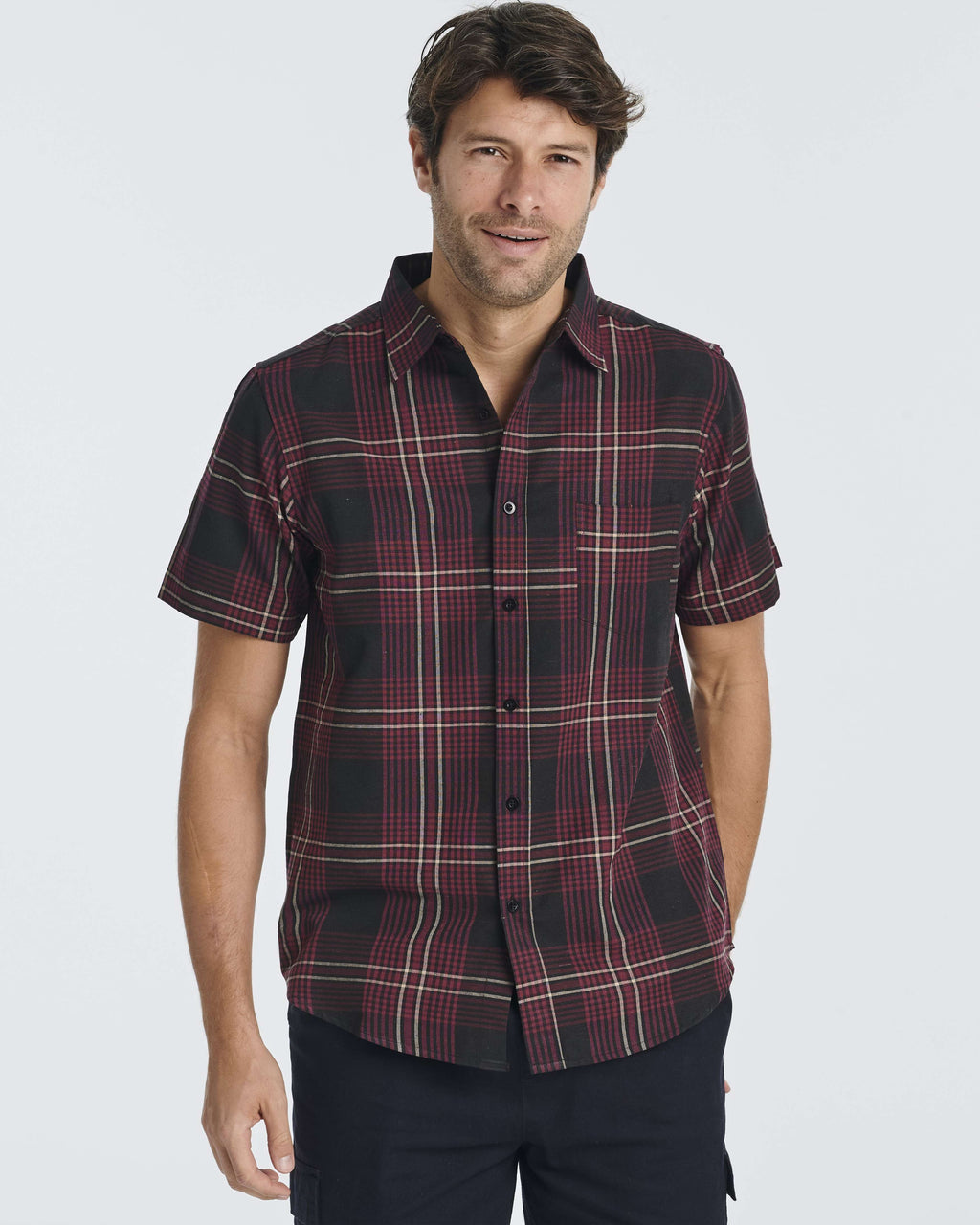 3 Pack: Men's Regular-Fit Short Sleeve Woven Shirt