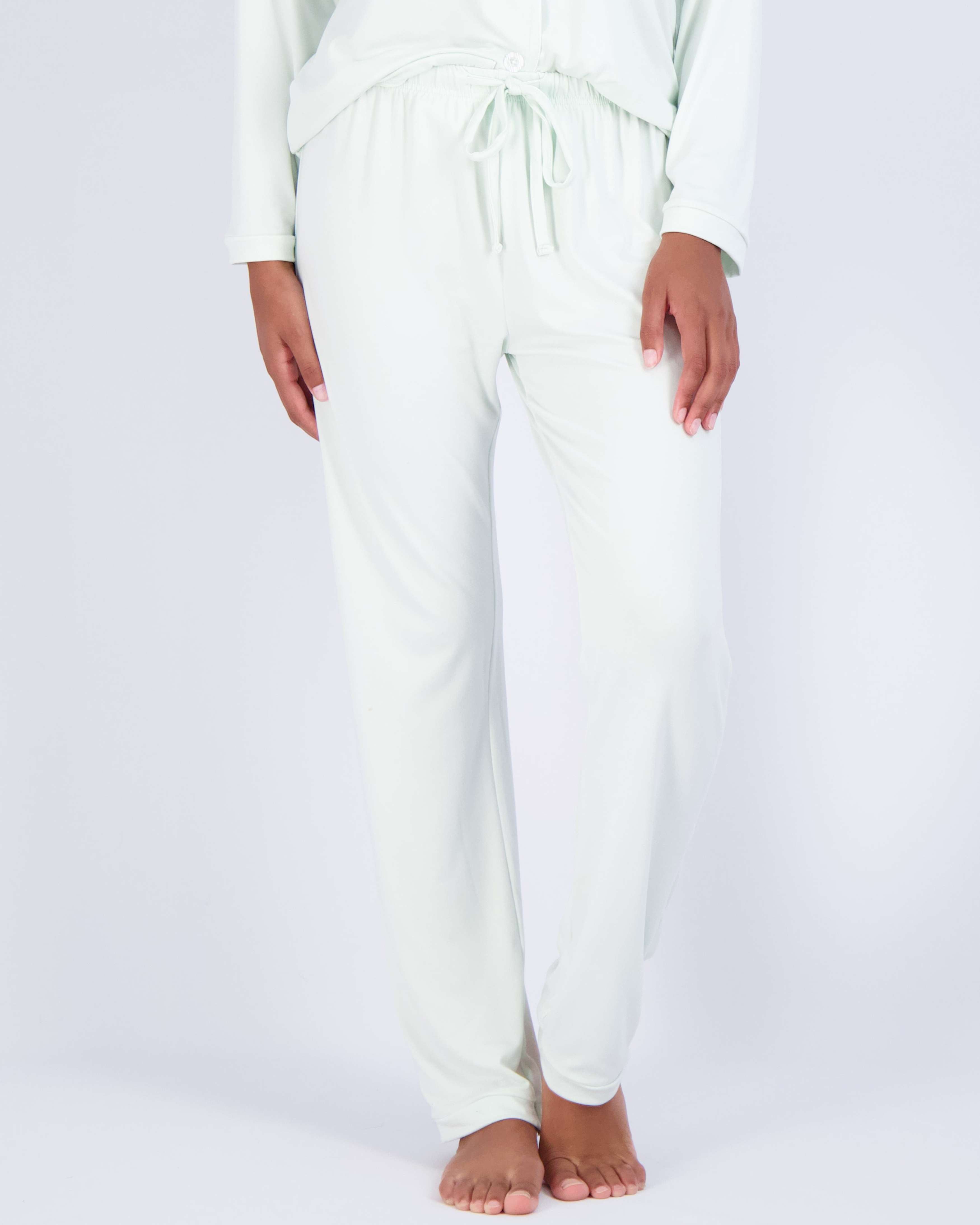 4 Piece: Women’s Long Sleeve Button Down Pajama Set
