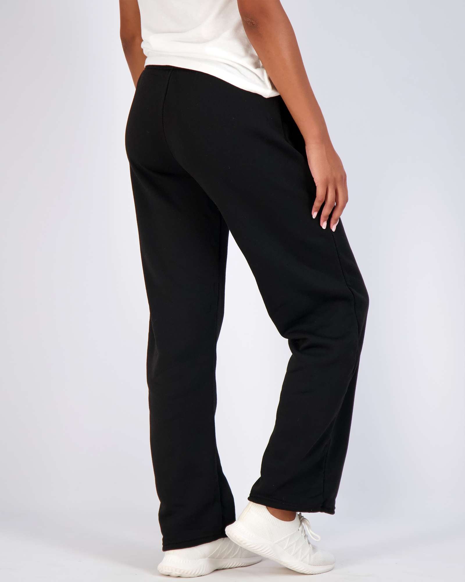 3 Pack: Womens Fleece Open Bottom Sweatpants