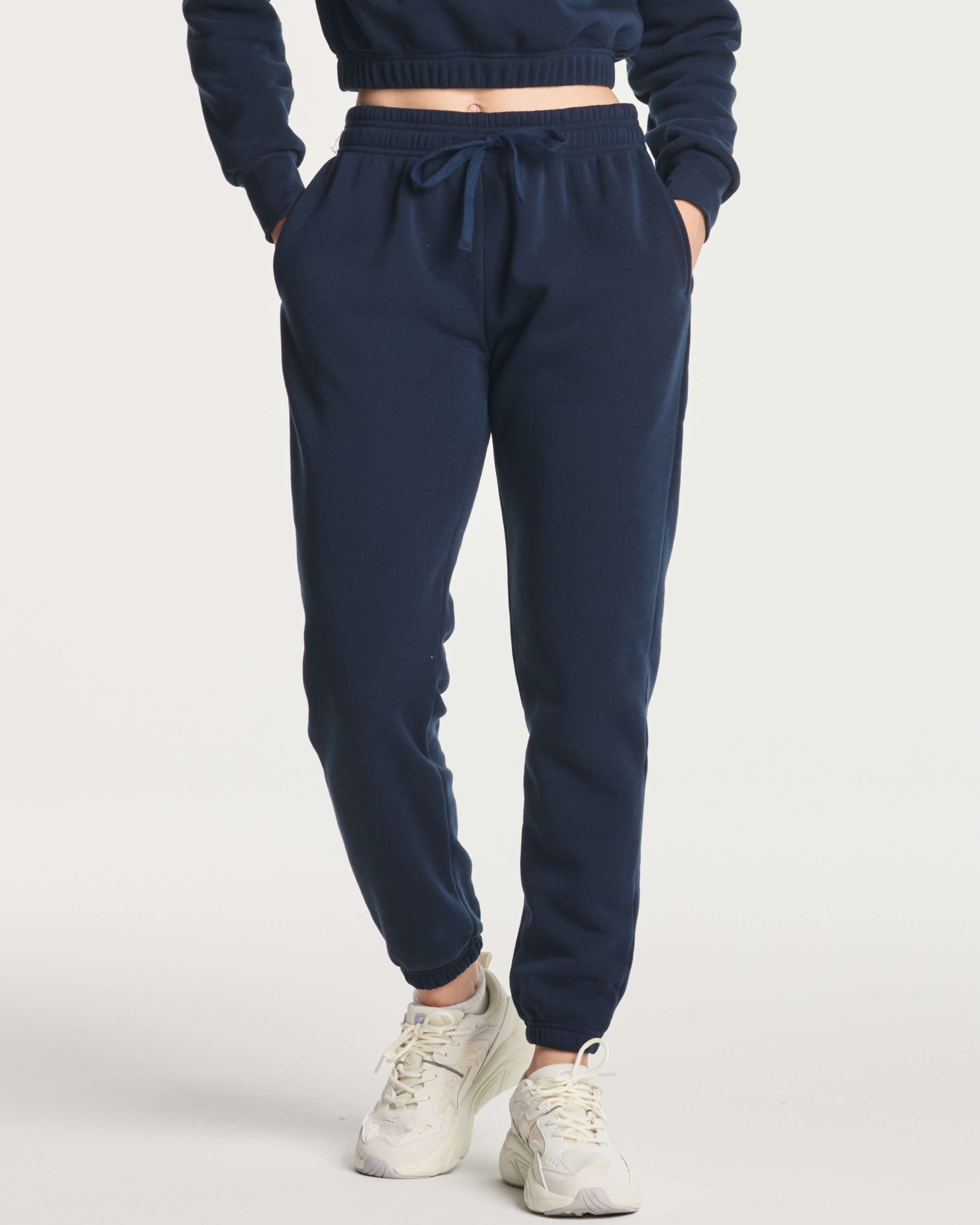 3 Pack: Women's Fleece Jogger Sweatpants with Elastic Cuff (Available in Plus Size)