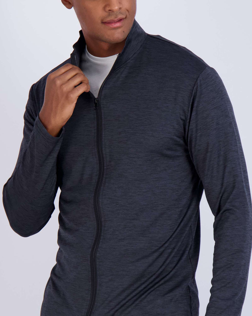 3 Pack: Mens Dry-Fit Full Zip Mock Neck Jacket