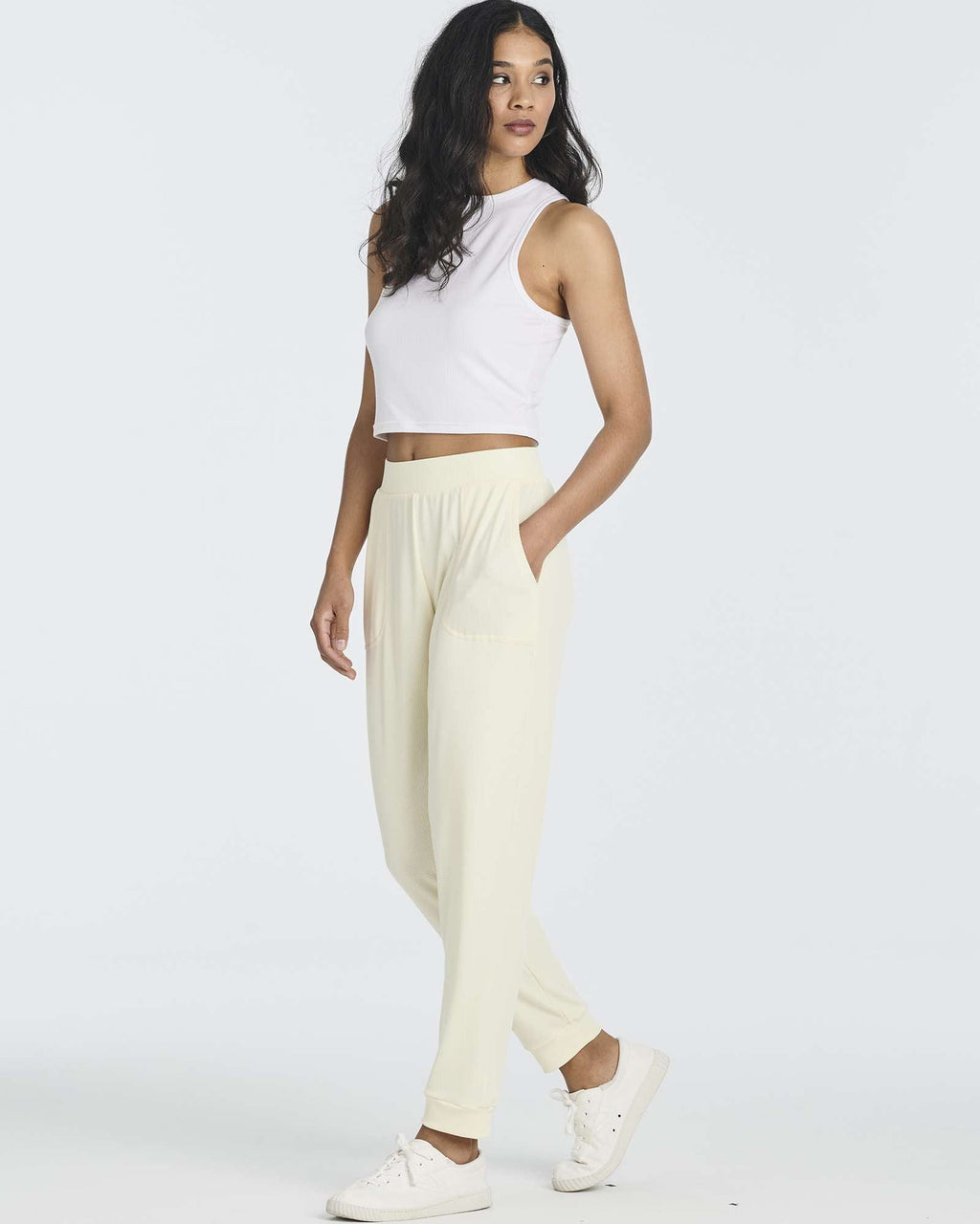 3 Pack: Women's Ribbed Lounge Jogger Sweatpants