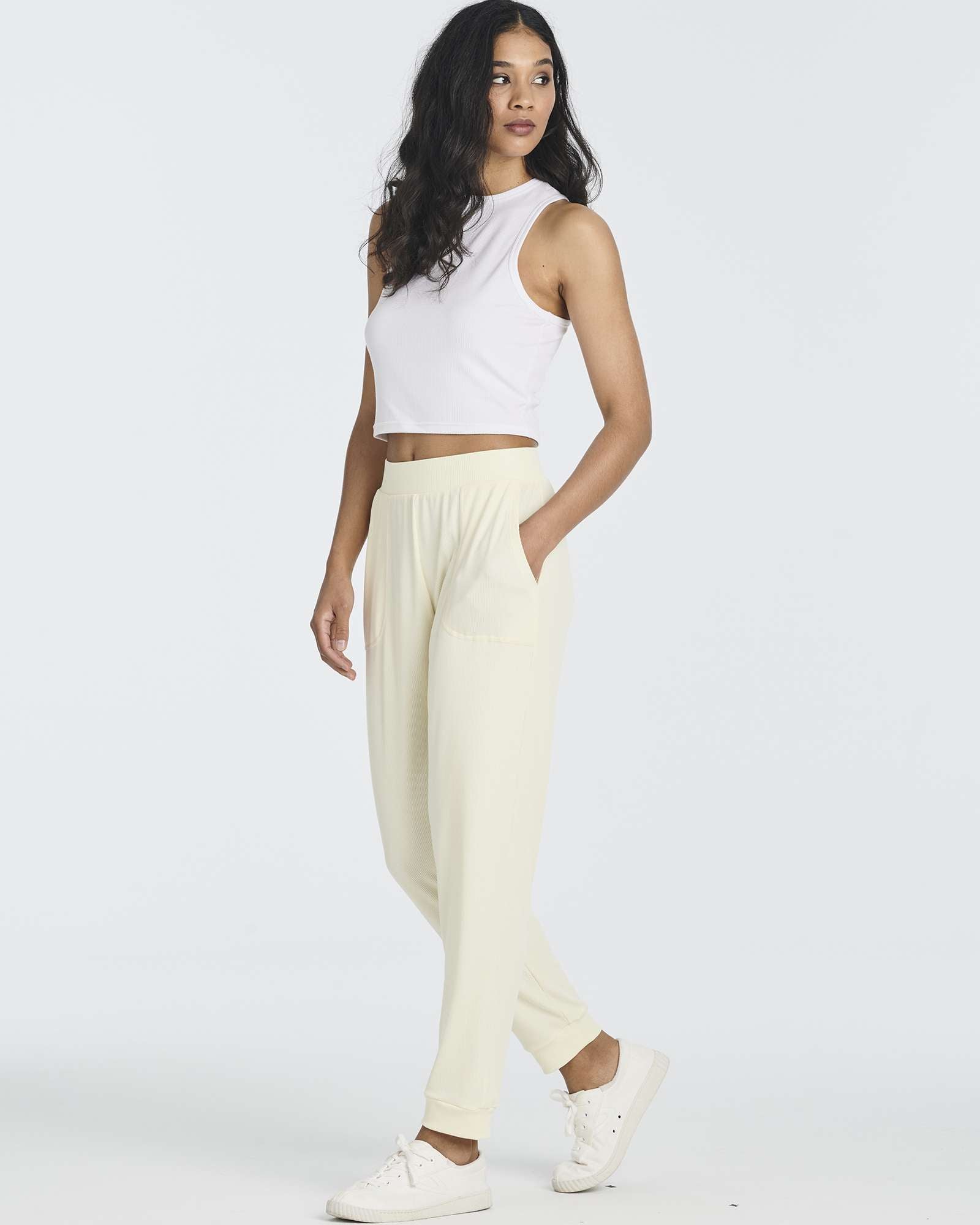 3 Pack: Women's Ribbed Lounge Jogger Sweatpants