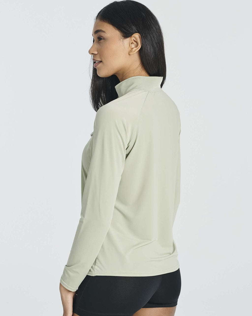 3 Pack: Women's 1/4 Zip Rash Guard Long Sleeve Swim Shirt