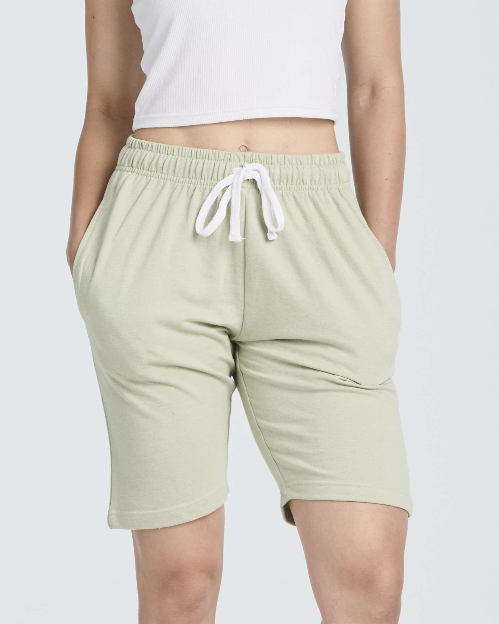 3 Pack: Womens French Terry 9" Bermuda Shorts