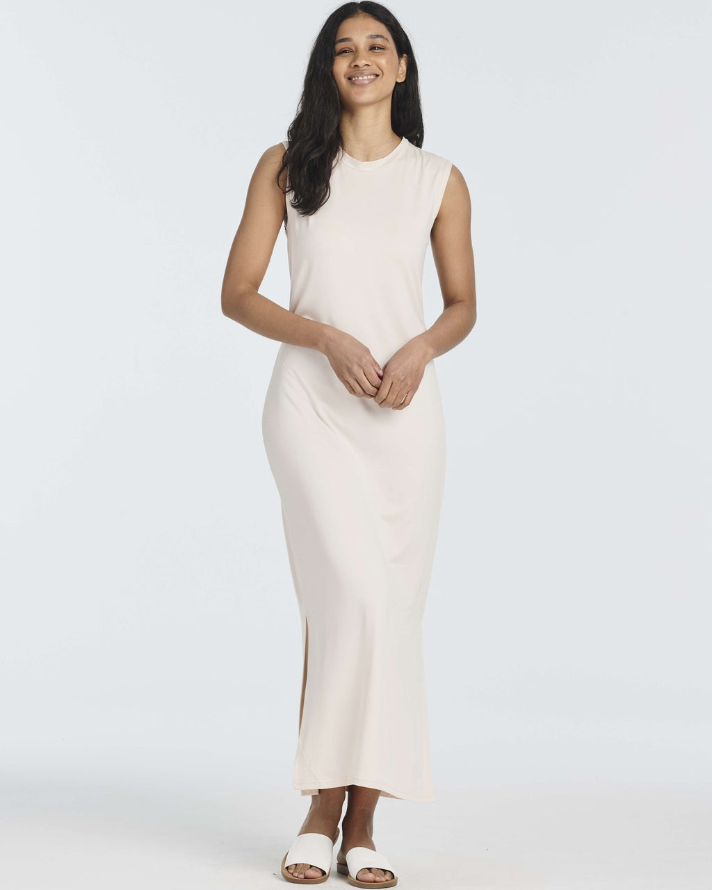 3 Pack: Women's Long Tank Maxi Dress with Pockets (Available In Plus Size)