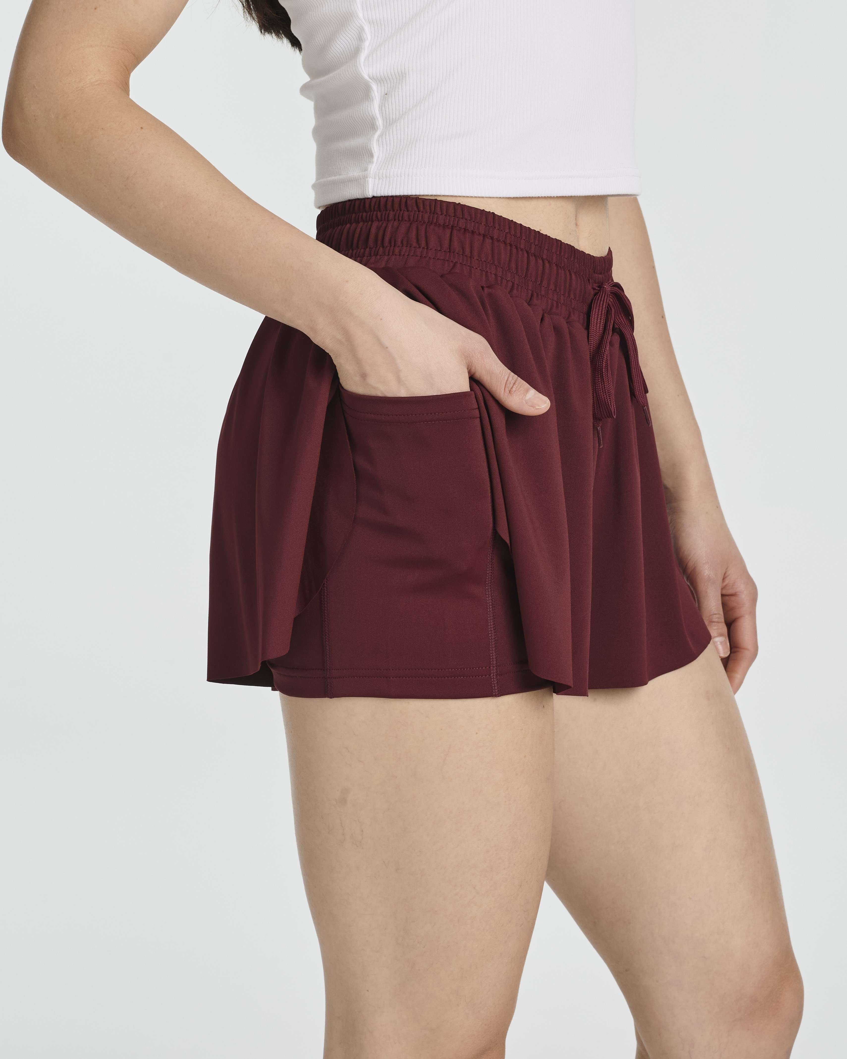 4 Pack: Womens Flowy Dry Fit Running Short - Gym Yoga Workout Summer Shorts (Available In Plus Size)