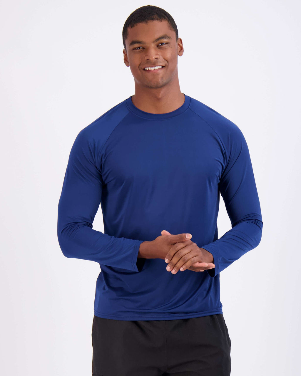 4 Pack: Men's Long Sleeve Rash Guard Shirt (Available In Big & Tall)