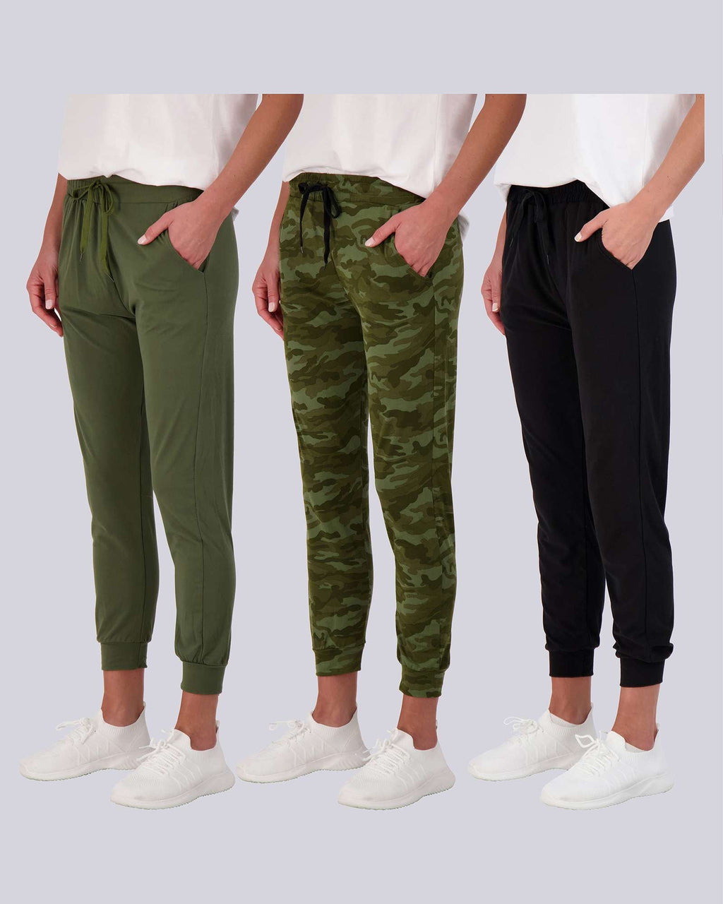 3 Pack: Womens Ultra-Soft Lounge Joggers