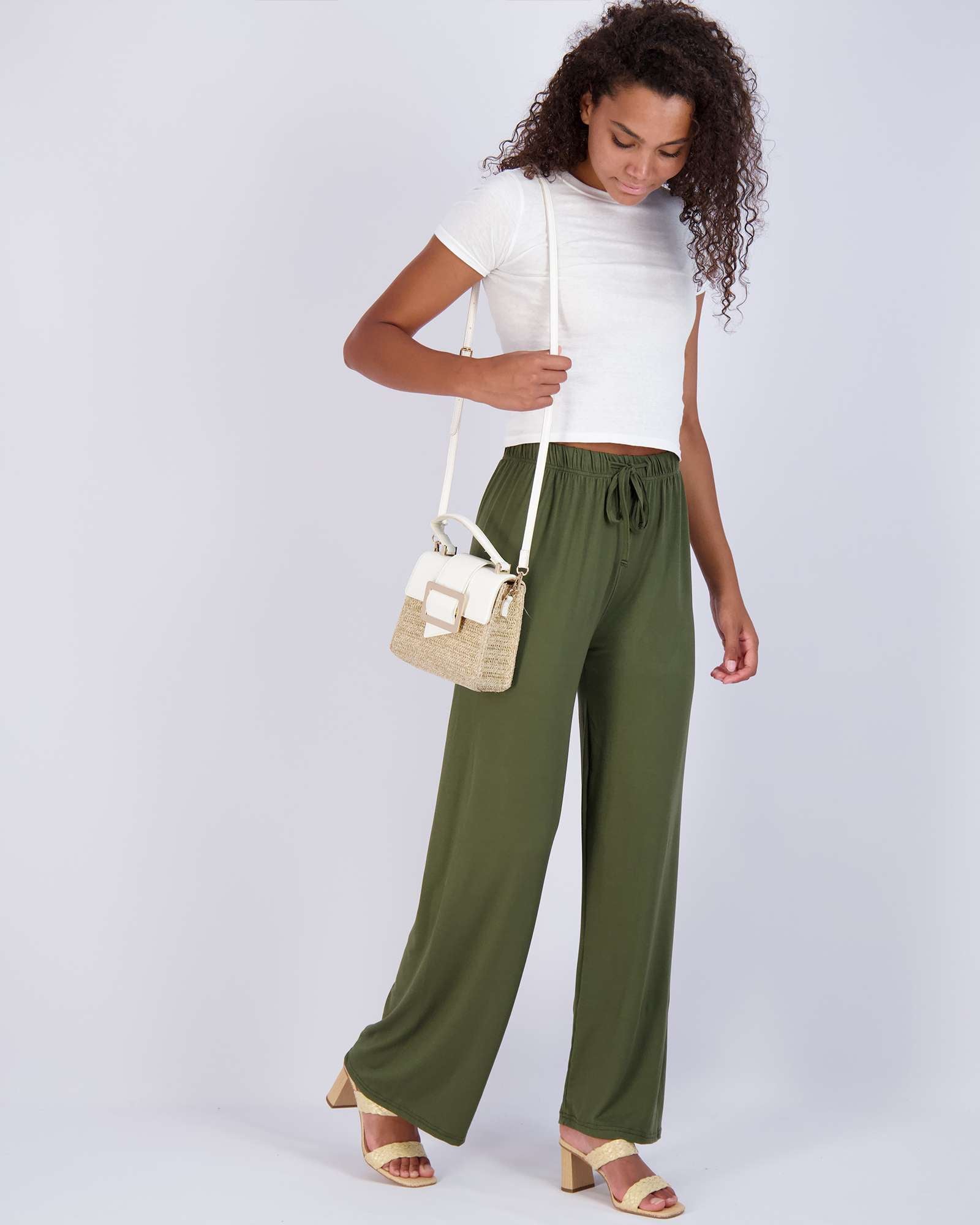 3 Pack: Womens Wide Leg Palazzo Lounge Pajama Pants