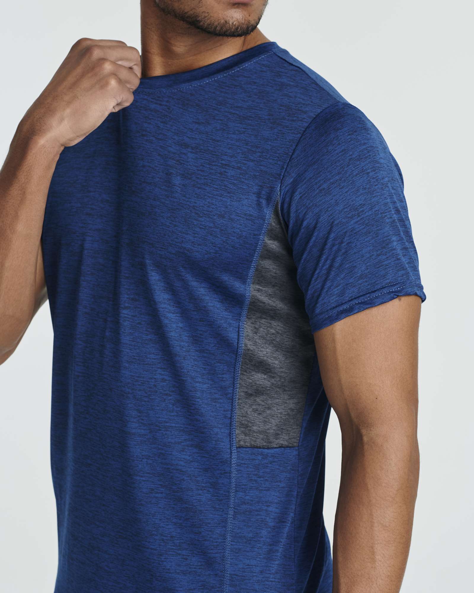 5 Pack: Mens Dry-Fit Active Crew Neck T-Shirt