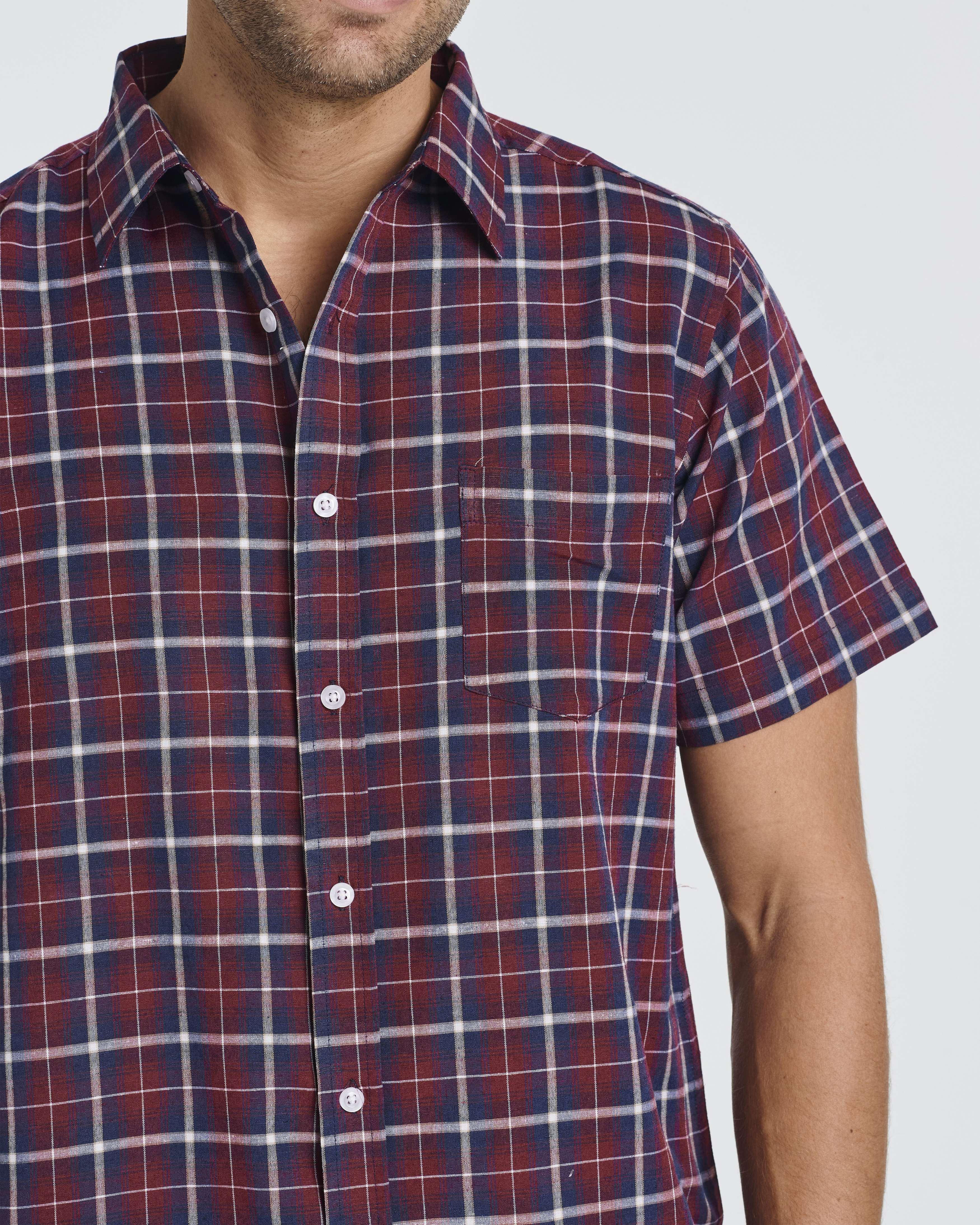3 Pack: Men's Regular-Fit Short Sleeve Woven Shirt