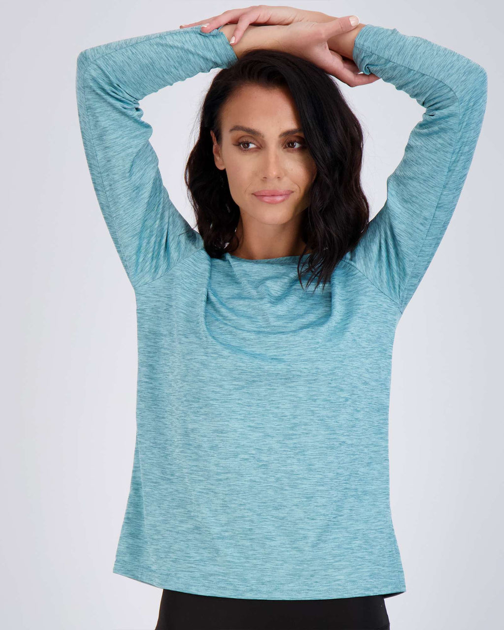 4 Pack: Womens Dry-Fit Active Long-Sleeve T-Shirt