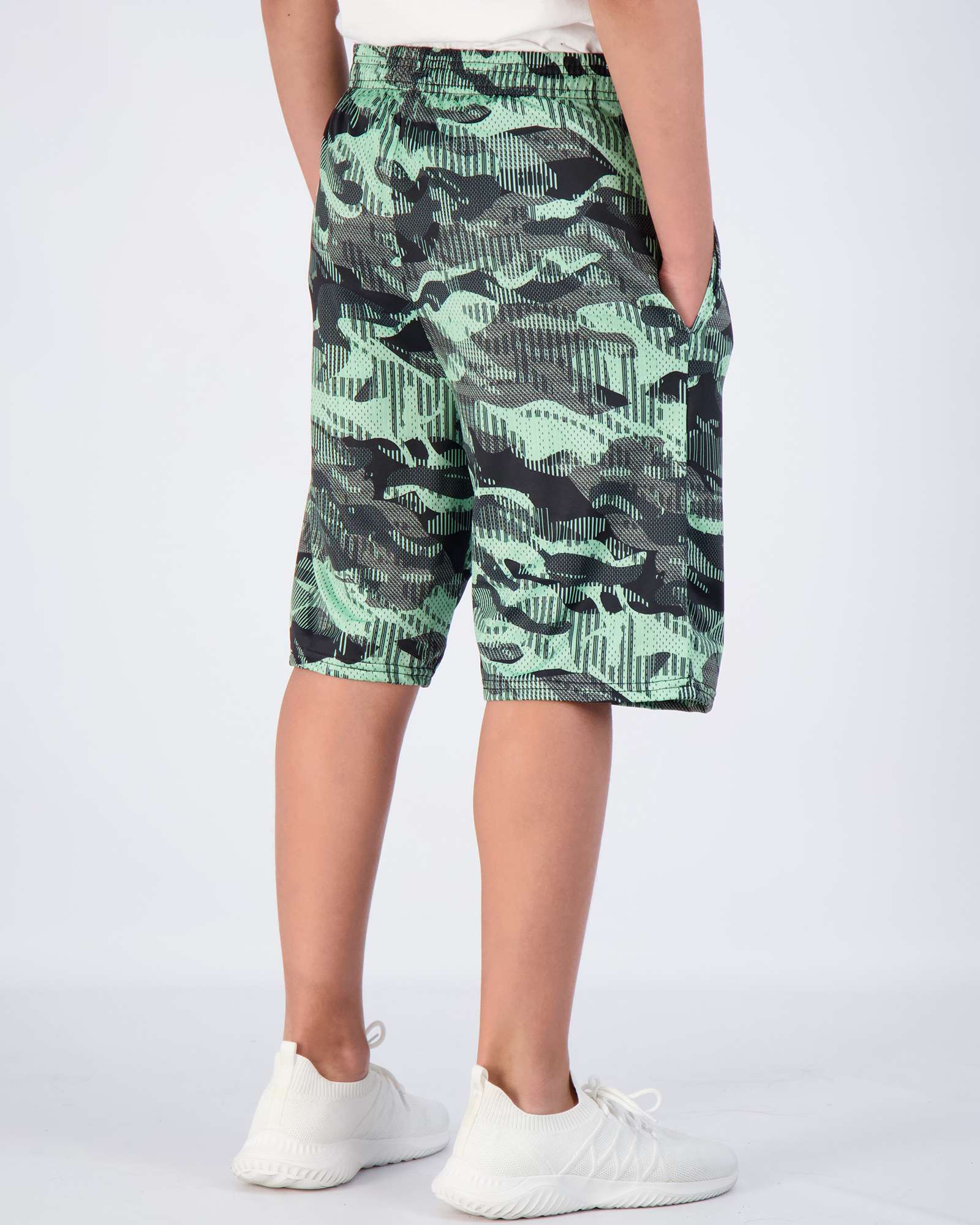 5 Pack: Boys Printed Dry Fit Active Shorts