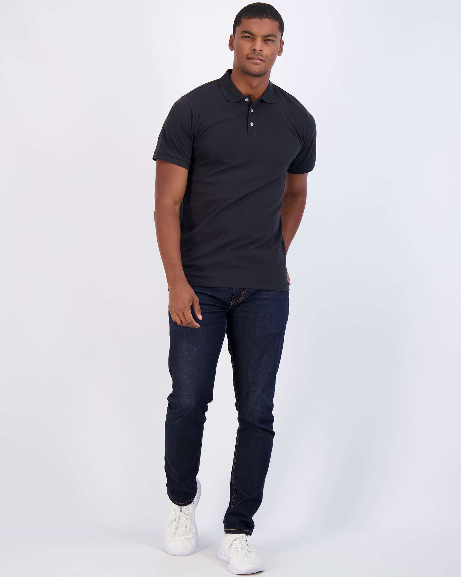 3 Pack: Mens Cotton Pique Short Sleeve Polo Shirt