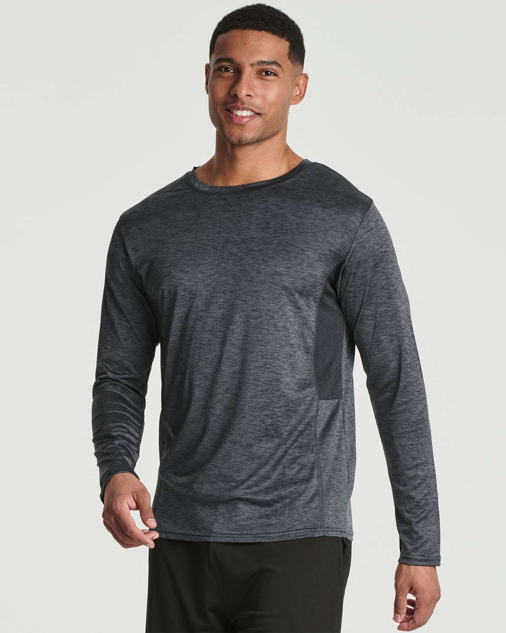 Real Essentials 4 Pack: Men's Dry-Fit UV Moisture Wicking UPF 50+ SPF Sun Protective Fishing Hiking Swim Long Sleeve Shirt