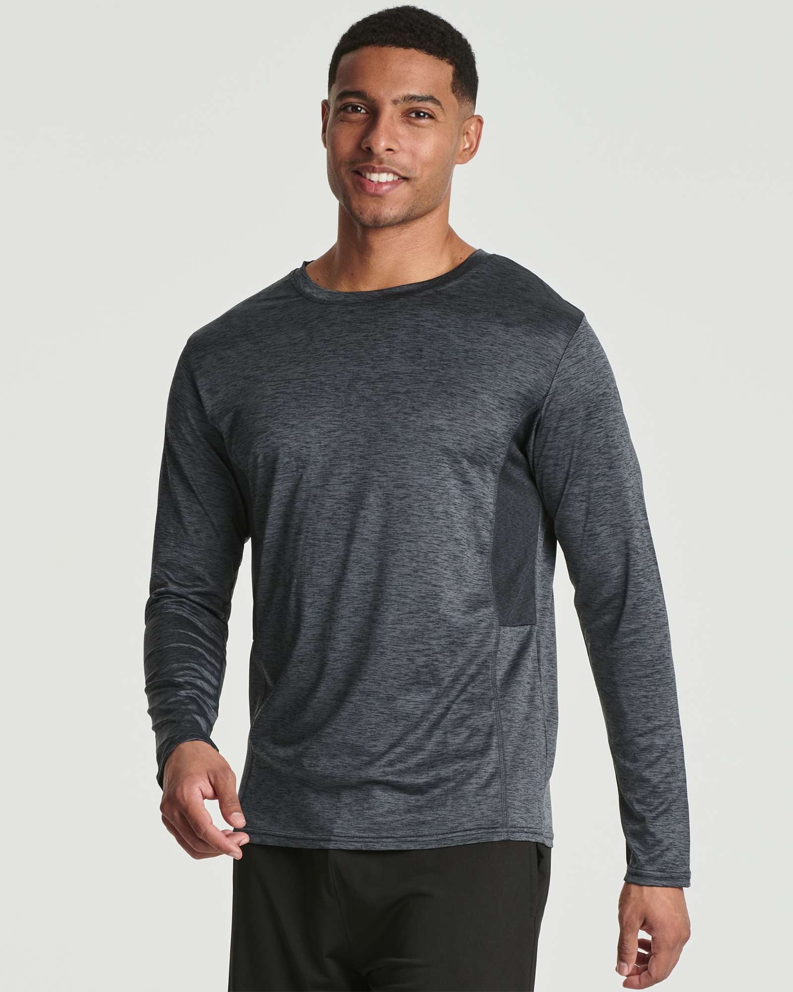 Real Essentials 4 Pack: Men's Dry-Fit UV Moisture Wicking UPF 50+ SPF Sun Protective Fishing Hiking Swim Long Sleeve Shirt