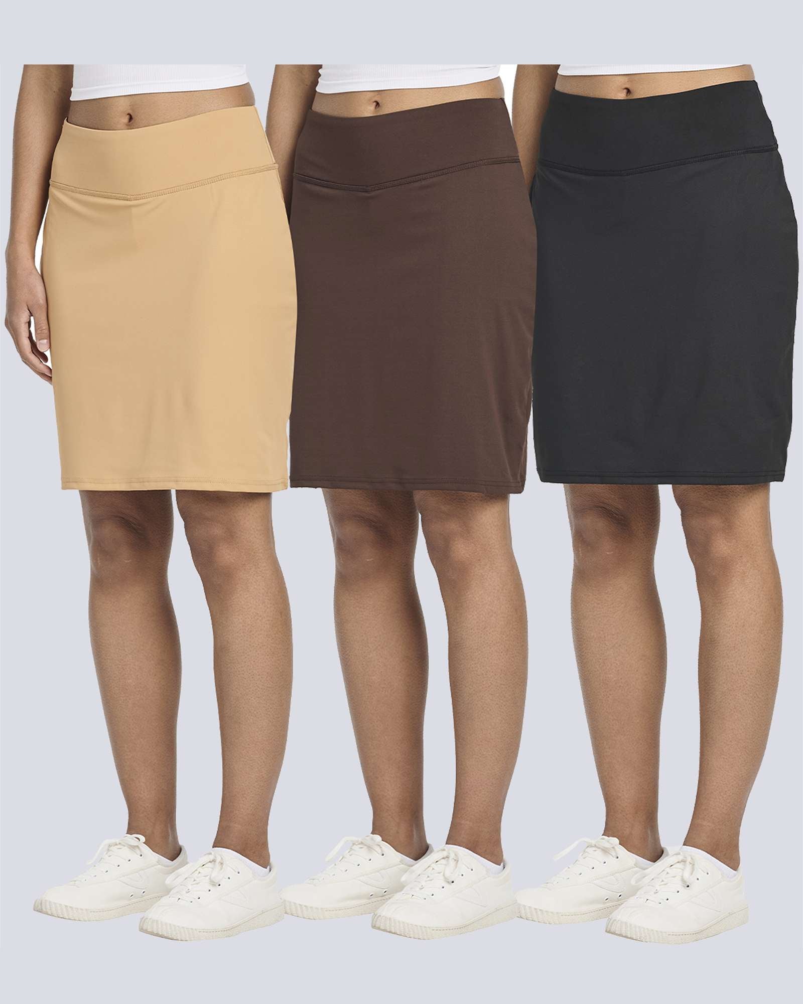 3 Pack: Women's 20" Golf Skirts with Pockets