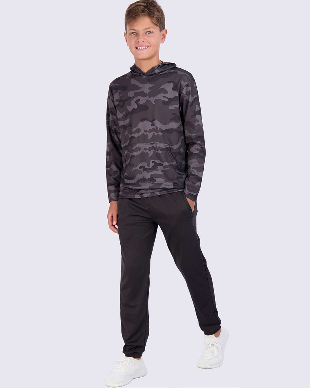 3 Pack: Boys Mesh Long Sleeve Pullover Hoodie Active Sweatshirt