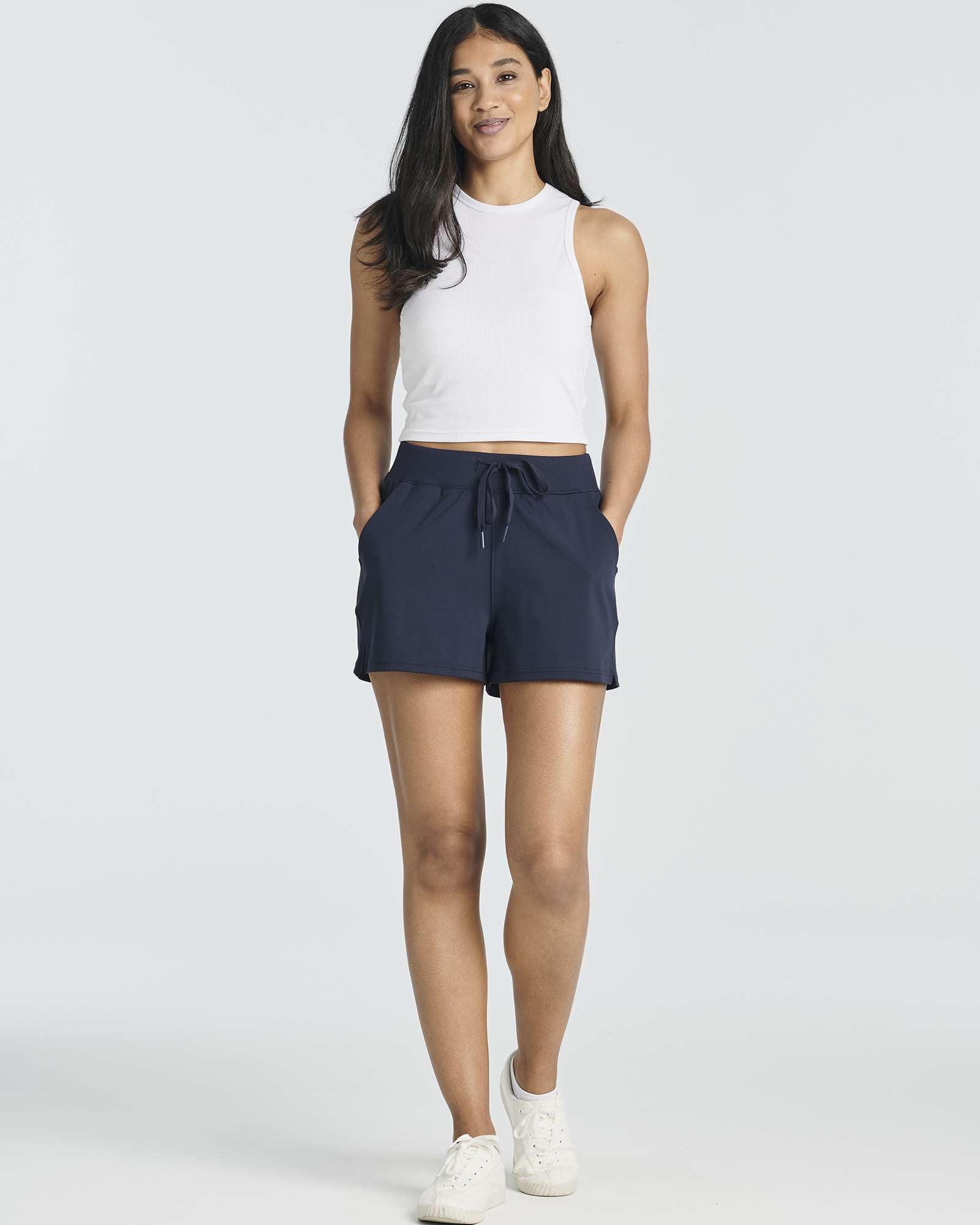 3 Pack: Women's 3" Athletic Workout Shorts with Pockets (Available in Big &