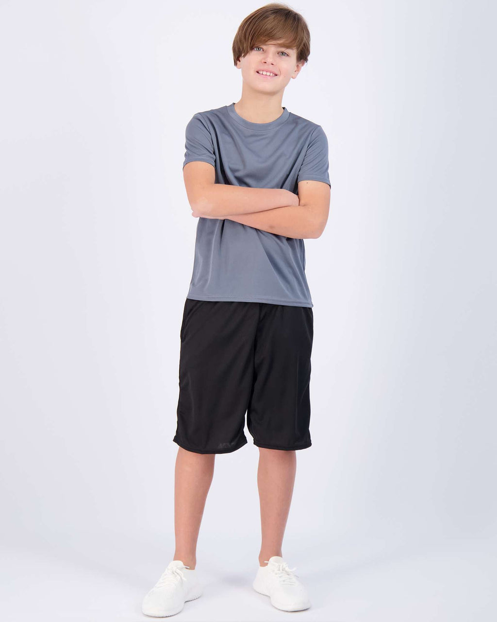 5 Pack: Boys Mesh Active Short-Sleeve T-Shirt