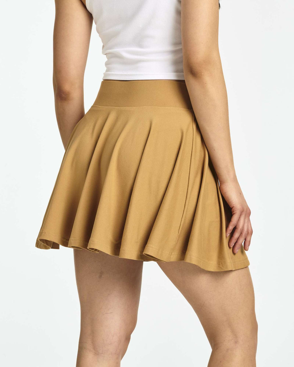 4 Pack: Women's Soft Casual Pleated Mini Skirt