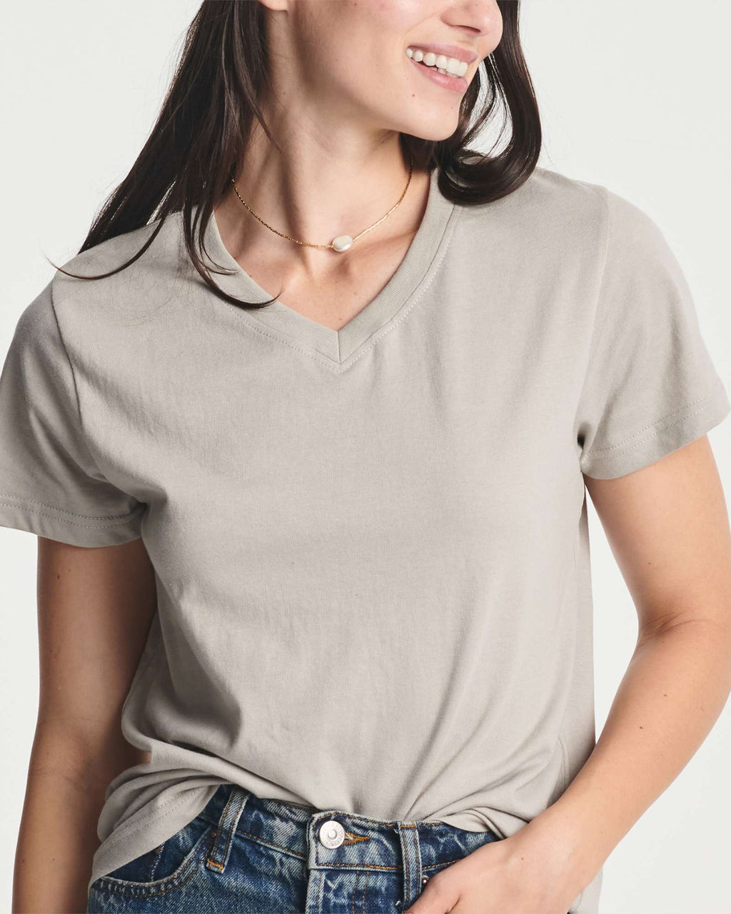 4 Pack: Women's Short-Sleeve V-Neck T-Shirt (Available in Plus Size)