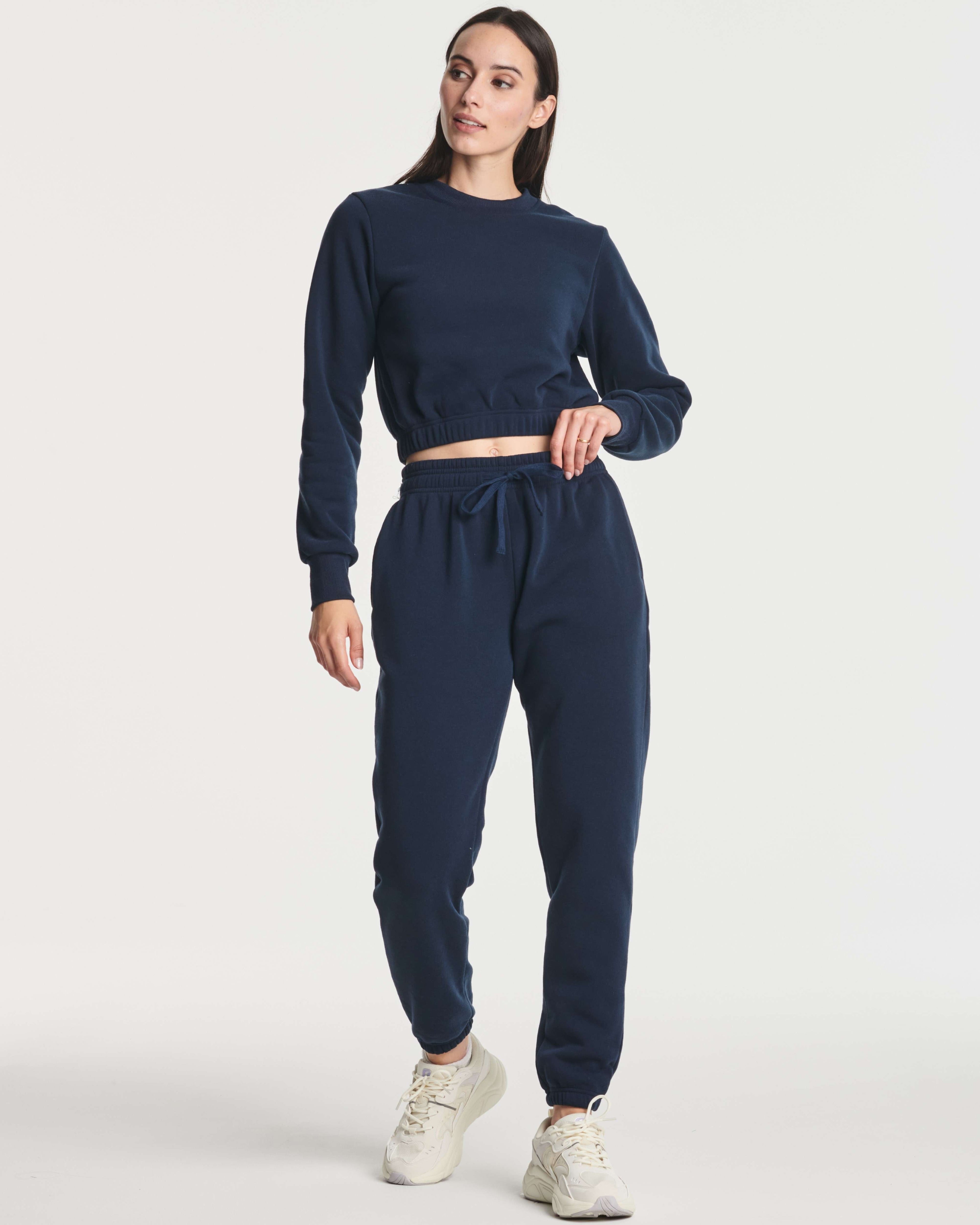 3 Pack: Women's Fleece Jogger Sweatpants with Elastic Cuff (Available in Plus Size)