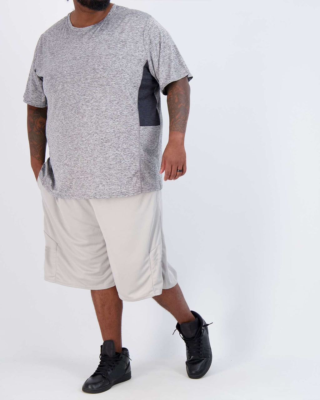 3 Pack: Men’s Big & Tall Dry-Fit Short-Sleeve Crew Neck T-Shirt