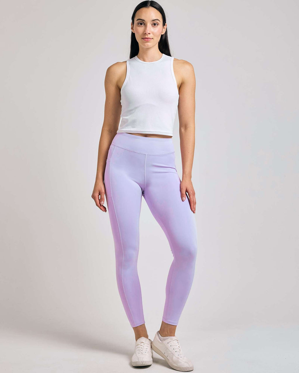 4 Pack: Women's Full Length Fitted Athletic Yoga Performance Leggings with Pockets