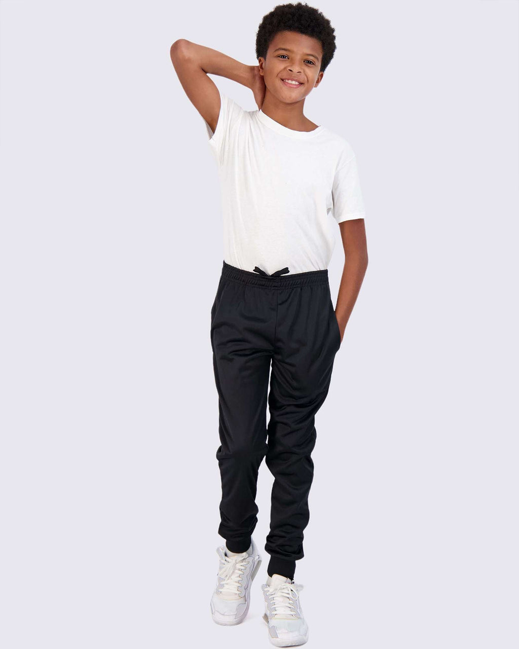 3 Pack: Boys Active Fleece-Lined Tricot Jogger Sweatpants