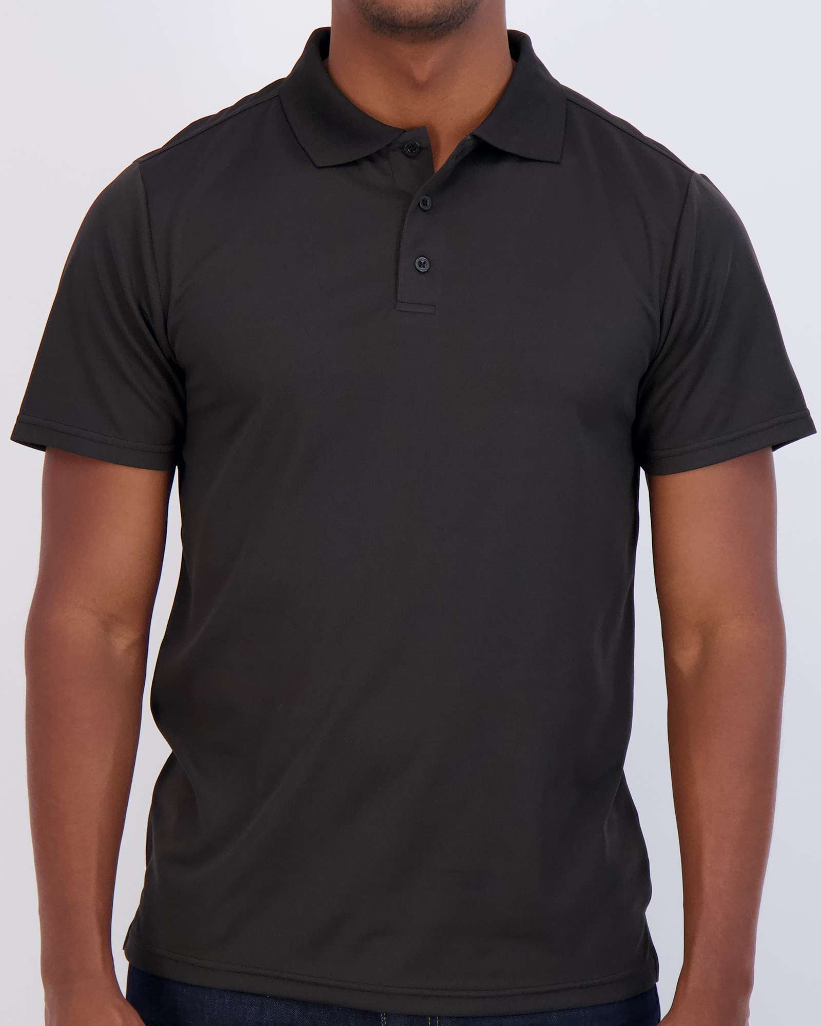 3 Pack: Mens Quick-Dry Short Sleeve Performance Polo Shirt