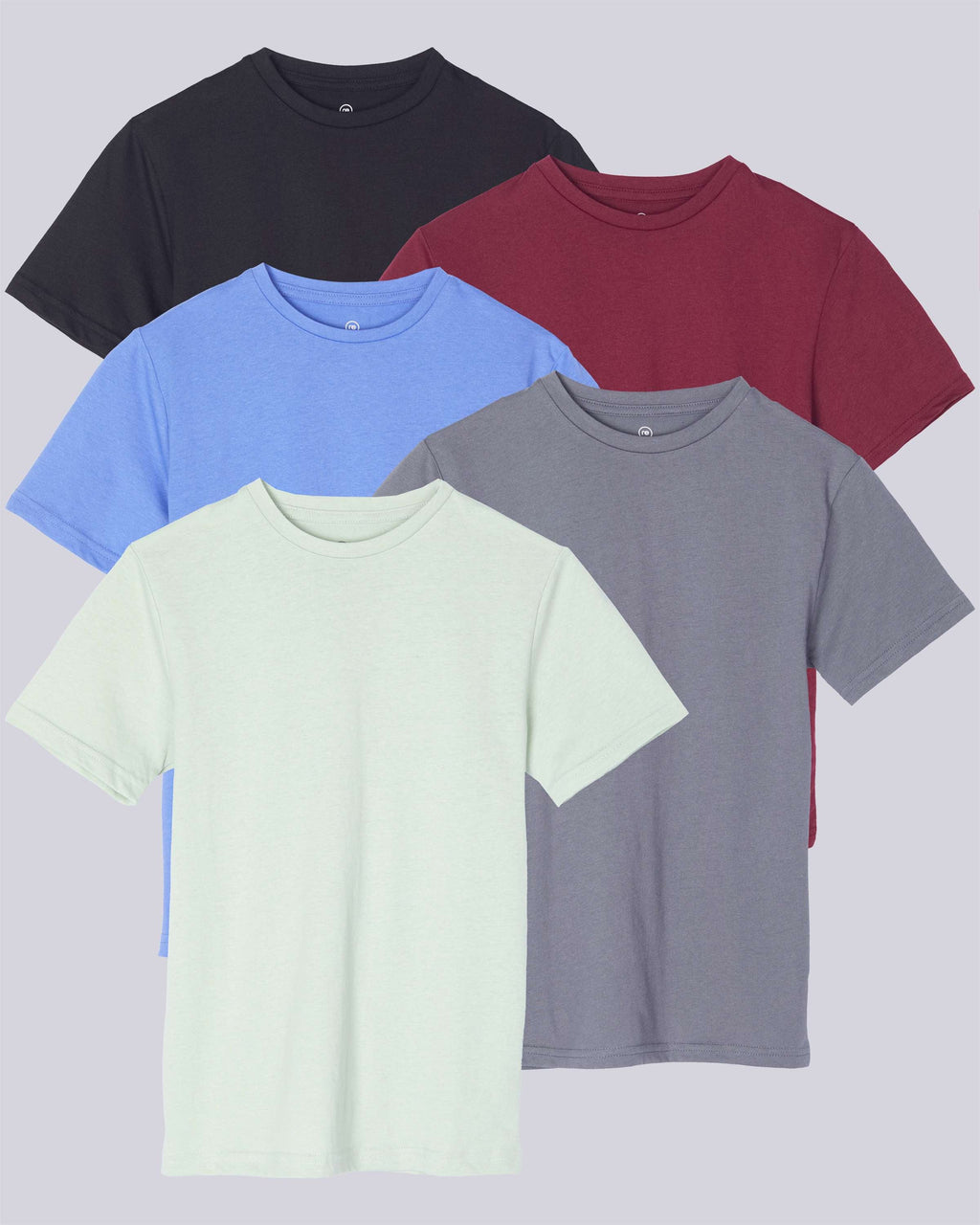 5 Pack: Boys' Cotton Short Sleeve T-Shirts
